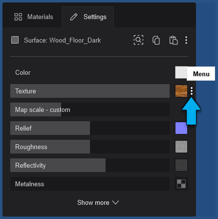 Lumion2023.0 Materials Editor _Property ContextMenu _ptr.png