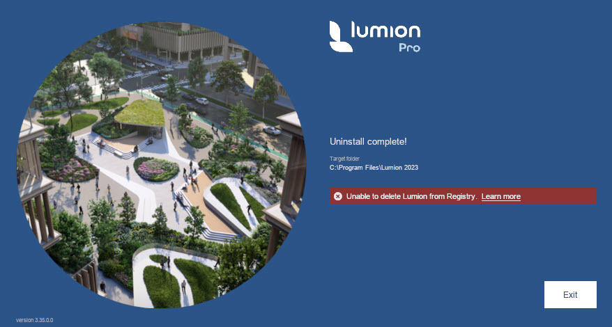 Unable to delete Lumion from Registry.jpg