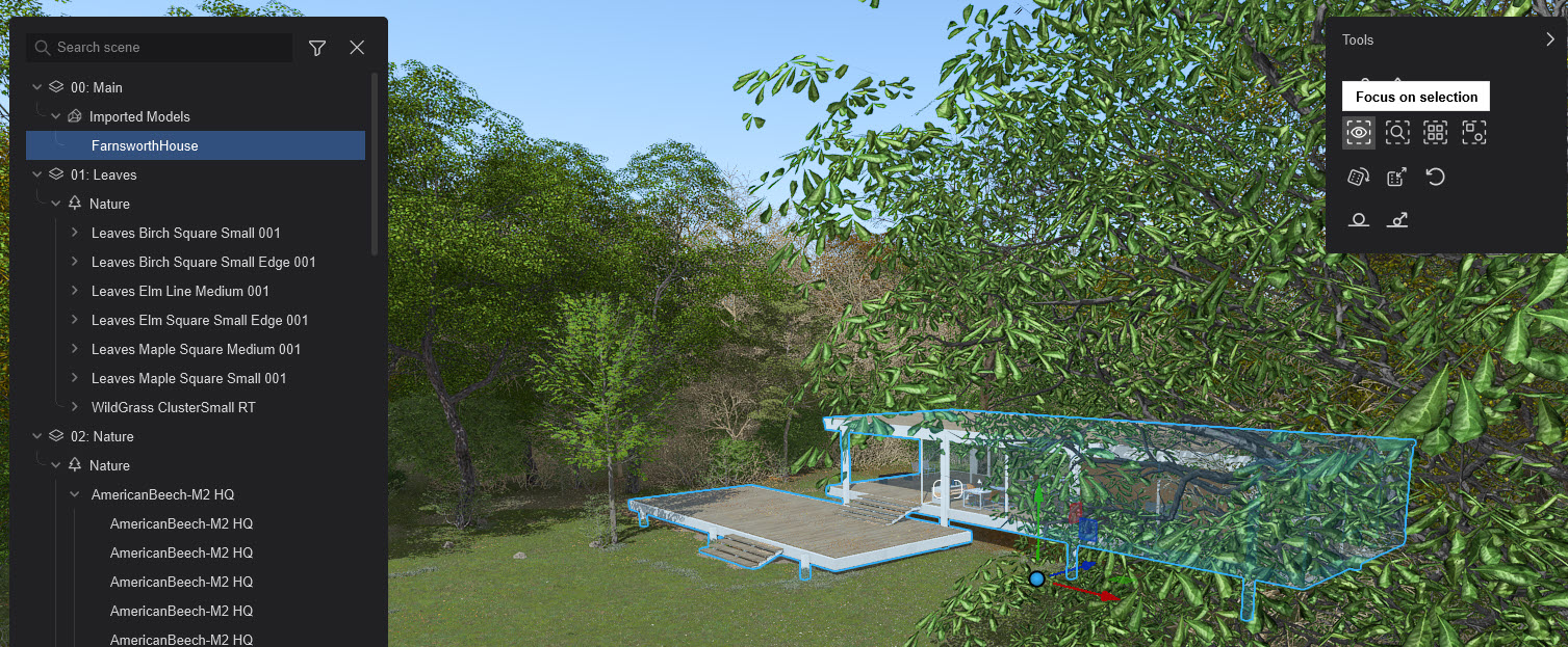 8. Scene Inspector _selecting an Object or Group or Layer -Focus on Selection.jpg