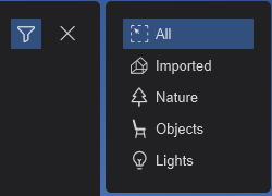 11. Scene Inspector _Select All to turn specific Type Filtering Off.png