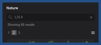L25 Search Library - Special Phrases - L25.0 specific minor version Objects.png