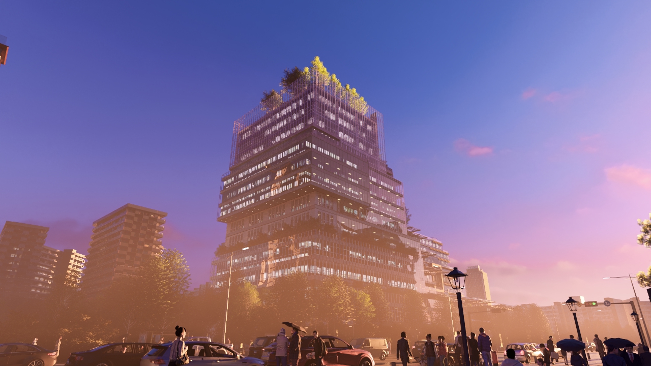 VolFog-Example for summary on Noise_P14 Sunset2 Lighting MainBldg _RT-S128B5-NoiseReduction.jpg