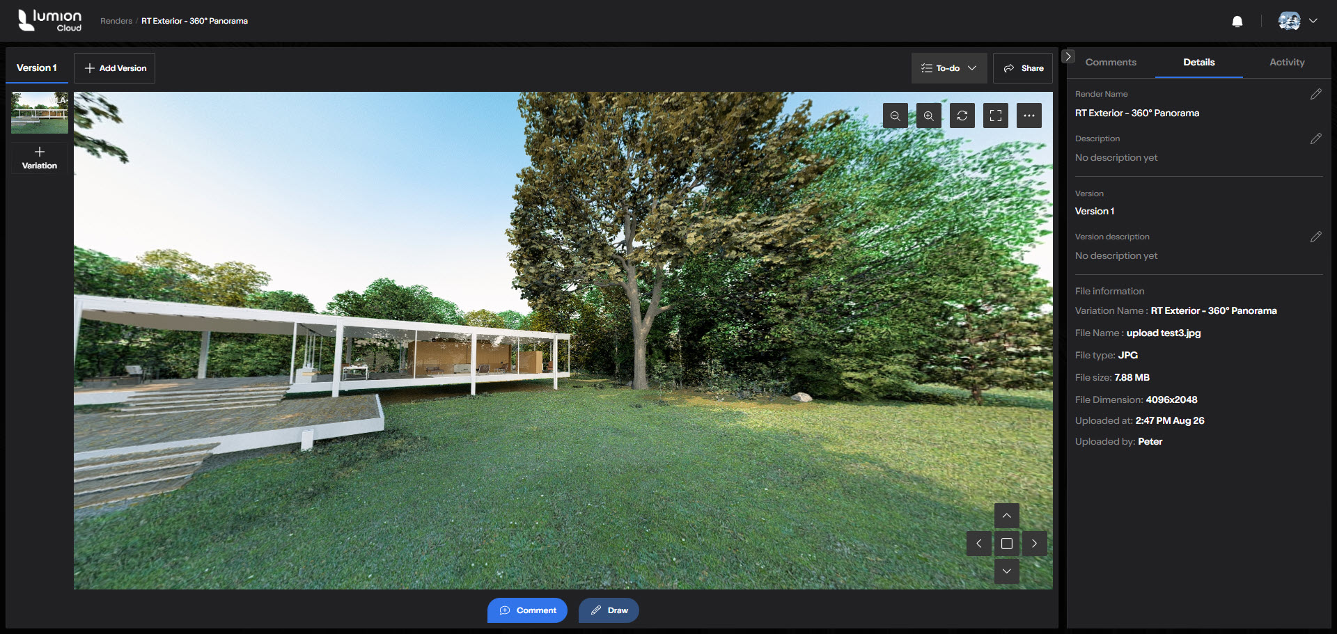 MyLumion _25.1 Render in 360 Panorama Uploaded to LCloud.jpg