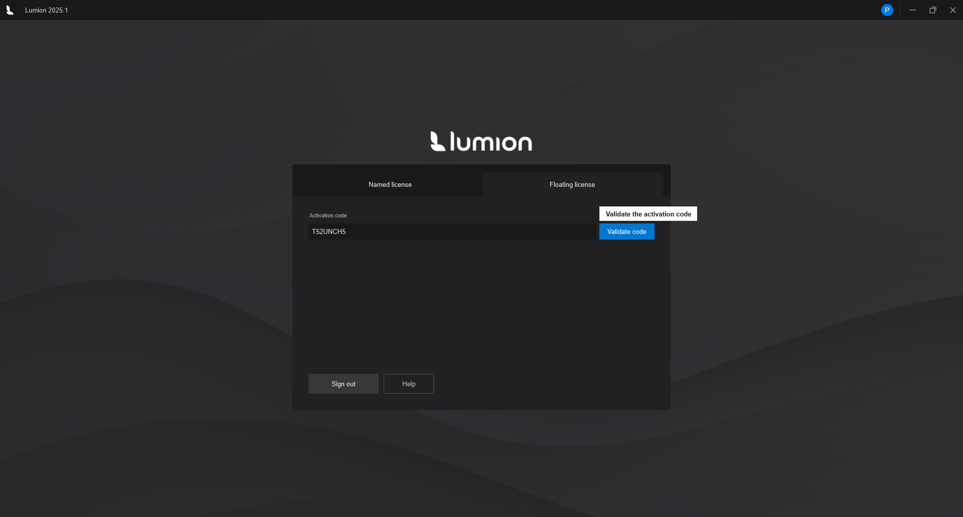 5. Validating a Floating Lciense Key using Activation Code.png