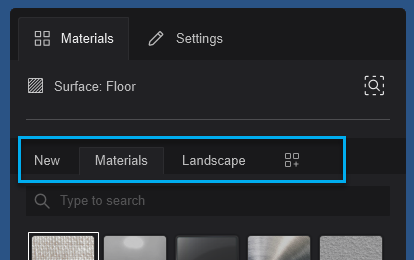 Lum2023.0_MatEditor__Material_without_Extended_Settings_Tabs-New-Materials-Landscape.png