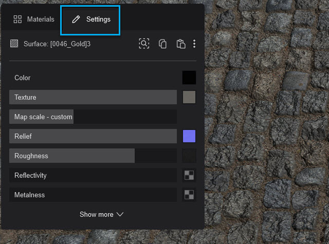 Luum2023__Materials__Standard_-_coomonUI_-click_on_surface_-_shows_Materials_tab__step2-Settings_tab.jpg