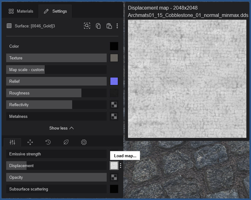 Lum2023.0_MatEditor__Standard__Displacement__Map_loaded-colbblestones-Downtown.jpg